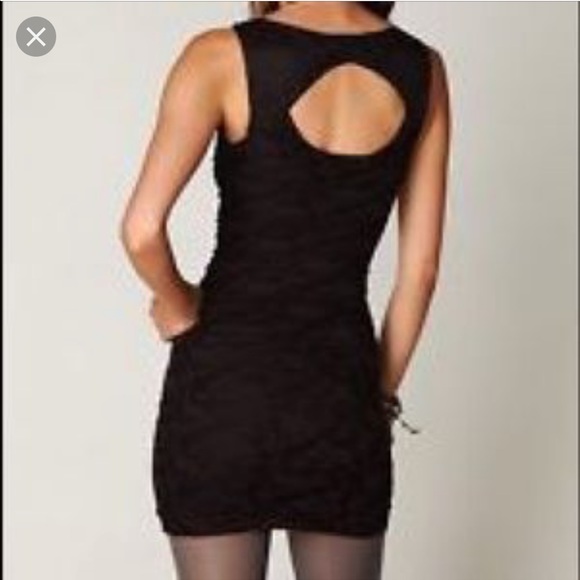 Fitted free people plum black dress - Picture 3 of 8